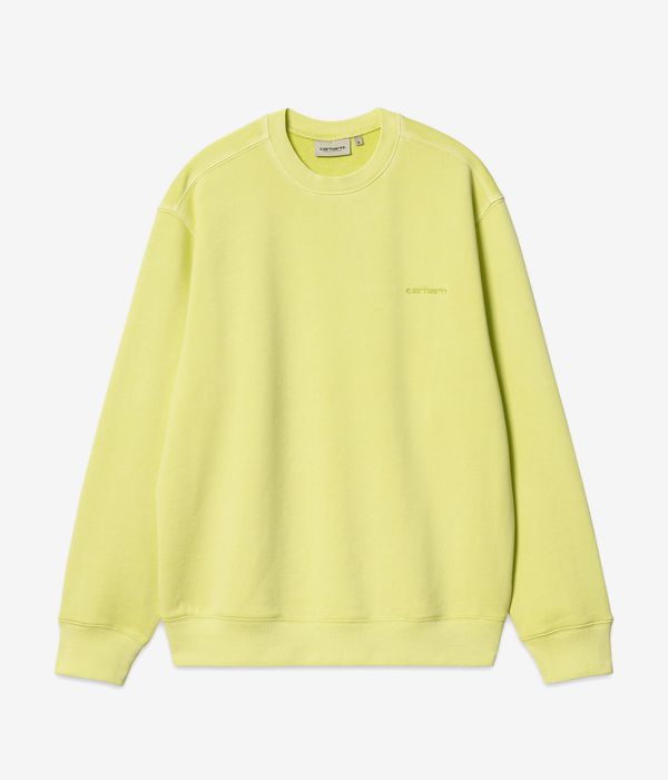 Carhartt WIP Duster Script Sweatshirt (arctic lime garment dyed)