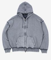 Wasted Paris Kingdom Curve Faded Zip-Hoodie (faded navy)