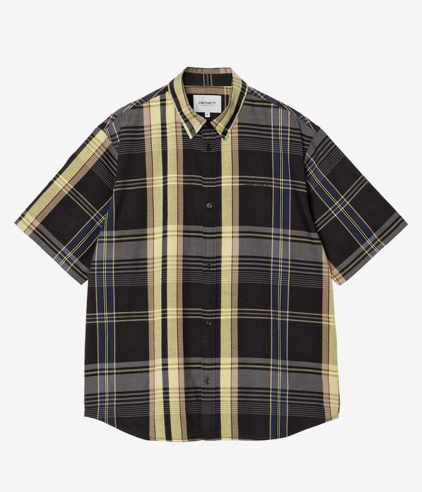 Carhartt WIP Roslin Dobby Shirt (check black black)
