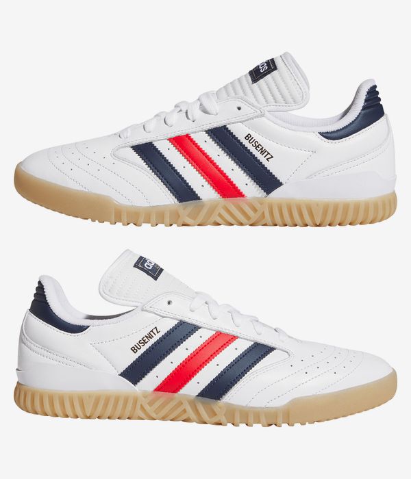 adidas Skateboarding Busenitz Indoor Super Schoen (white collegiate navy better sca)