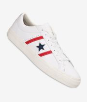 Converse CONS One Star Academy Pro Leather Shoes (white red blue)