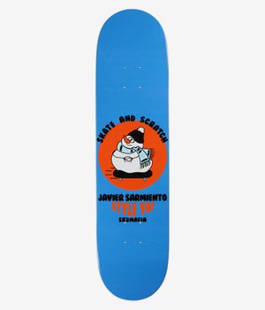 Sk8Mafia Sarmiento Skate And Scratch 7.75" Skateboard Deck (blue)