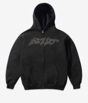 Butter Goods Amplify Zip-Sweatshirt avec capuchon (washed black)