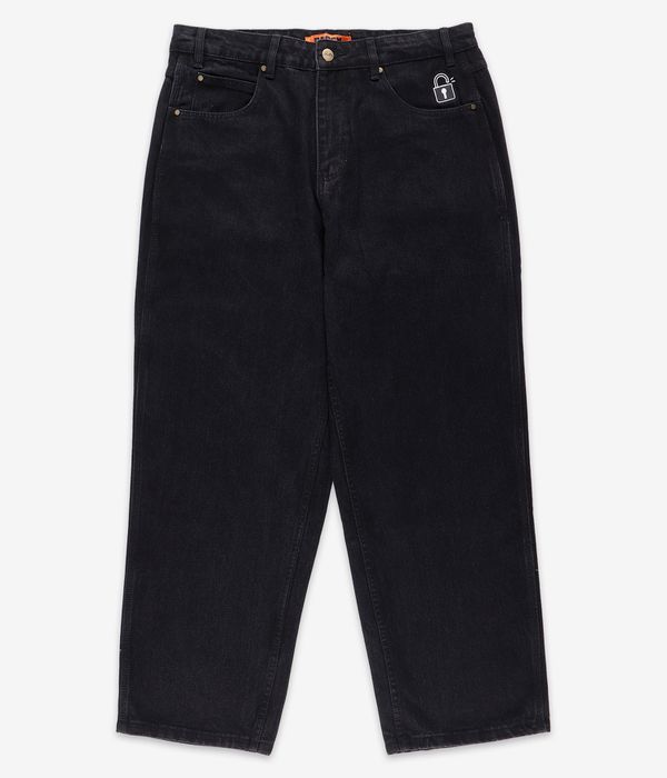 Butter Goods Lock Baggy Denim Jeans (flat black)