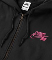 Nike SB SSNL GFX 2 Zip-Hoodie (black white)