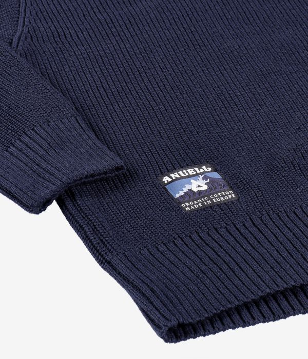 Anuell Willem Organic Knit Troyer Jersey (navy)