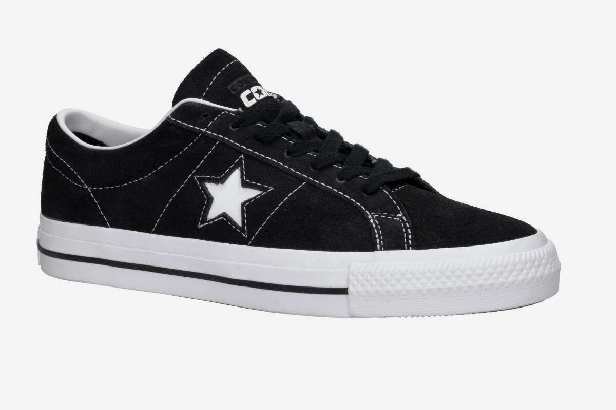 Shop CONS One Star Pro Shoes (black black white) online | skatedeluxe