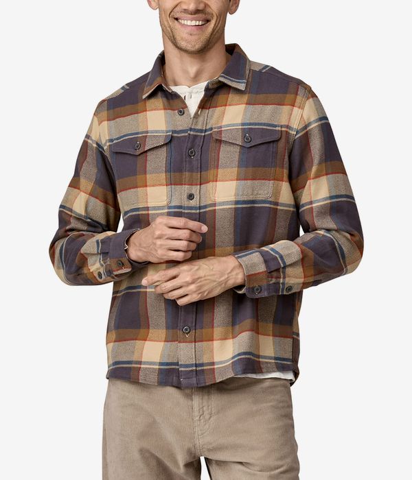 Patagonia Fjord Flannel Shirt (sunrise ridge forge grey)