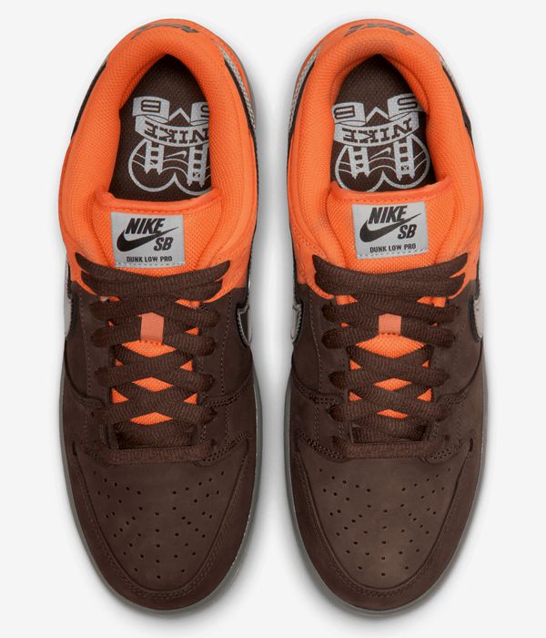 Nike SB Dunk Low Pro Schoen (safety orange wolf grey baroque)