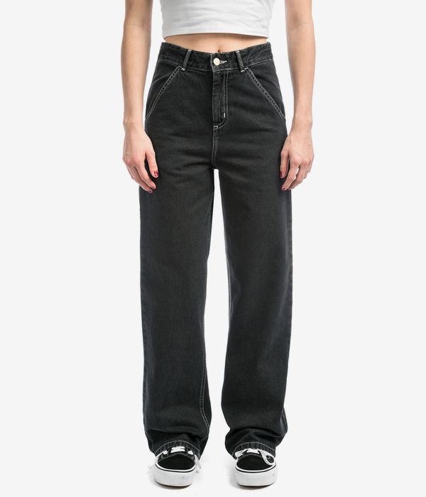 Carhartt WIP W' Simple Pant Norco Vaqueros women (black stone washed)