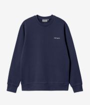 Carhartt WIP Script Embroidery Sweatshirt (blue white)
