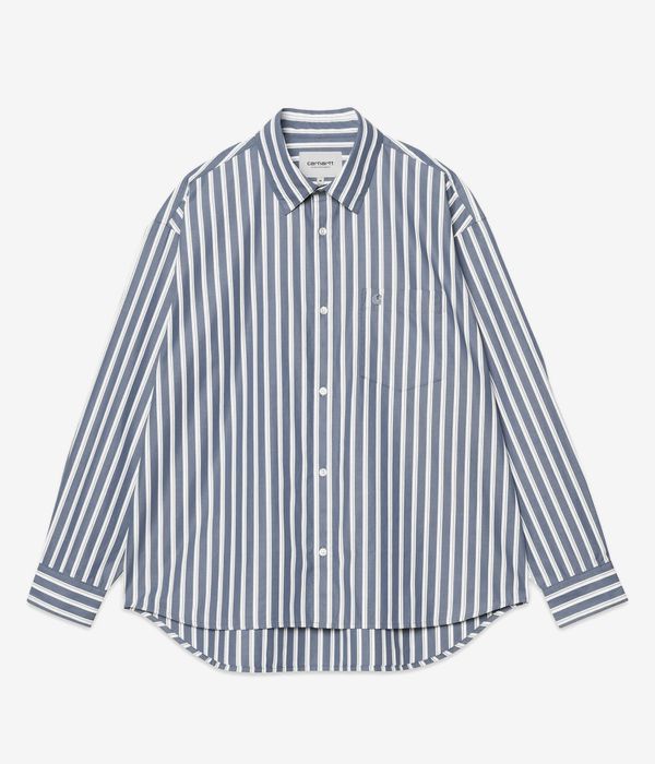 Carhartt WIP Malden Poplin Chemise (stripe angelite)