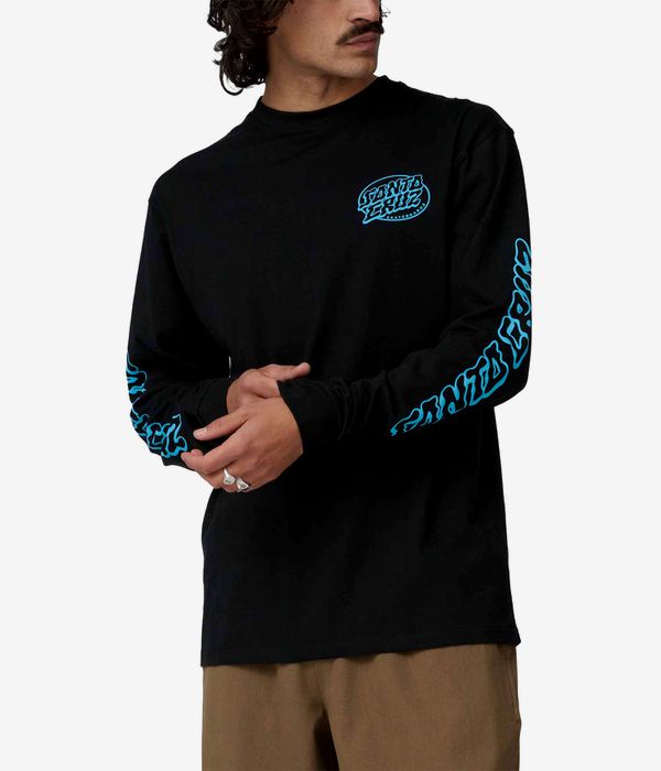 Santa Cruz Mono Vertigo Dot Camiseta de manga larga (black)
