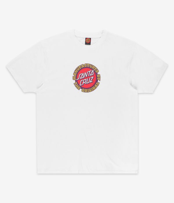 Santa Cruz Speed MFG Dot Front T-Shirty (white)