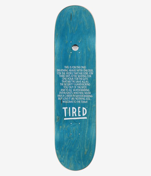 Tired Skateboards The Gator 8.25" Planche de skateboard (green blue)