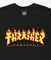 Thrasher Godzilla Flame Camiseta (black)