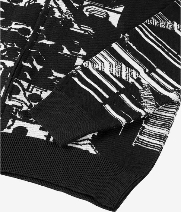 Öctagon Processor Knitted Sweatshirt (black white)