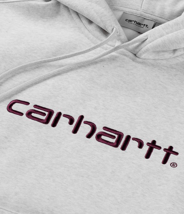 Carhartt WIP Basic Felpa Hoodie (ash heather cozy purple)
