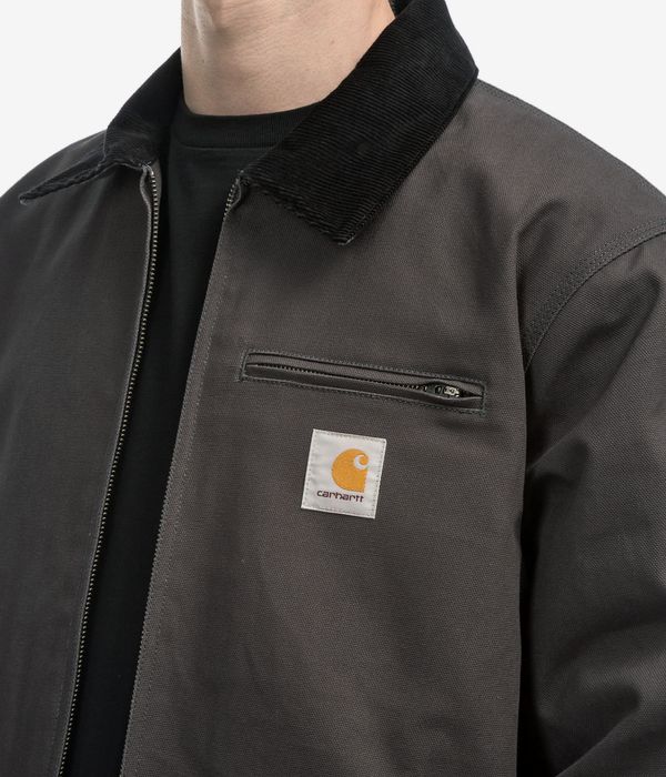 Carhartt WIP Detroit Dearborn Jas (graphite black rigid)