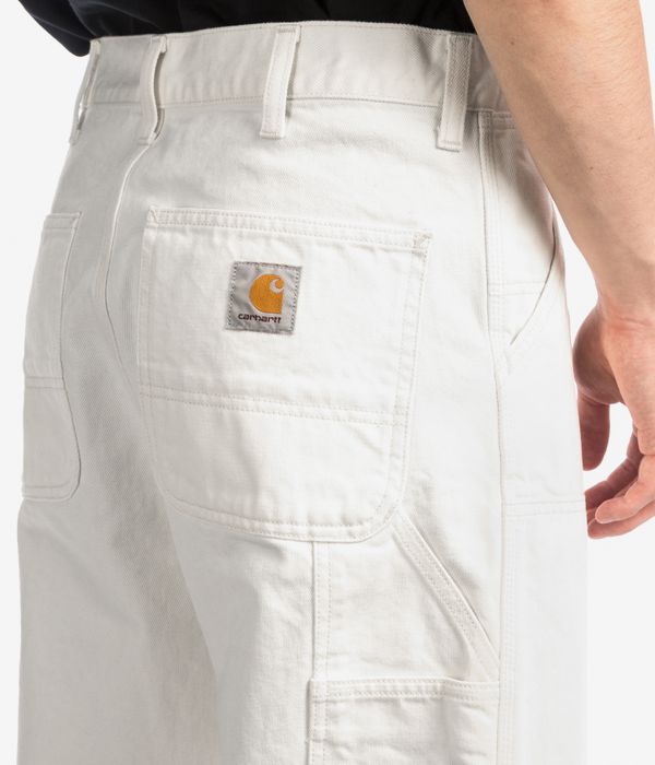 Carhartt WIP Double Knee Pants (white rinsed)