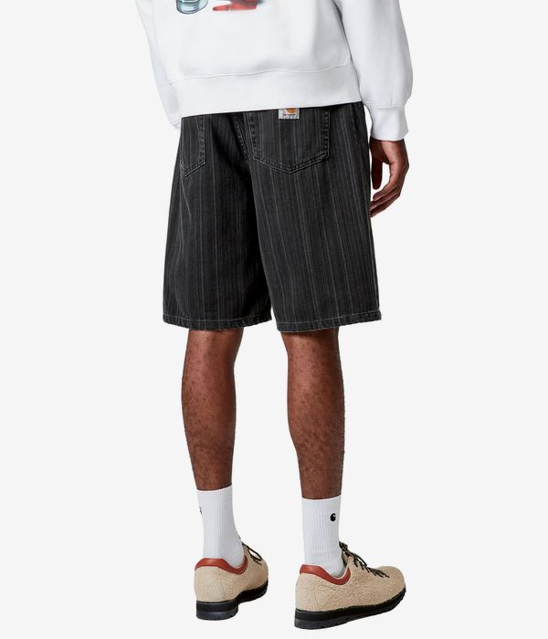 Carhartt WIP Rylan Hampton Shorts (rylan stripe black stone washed)