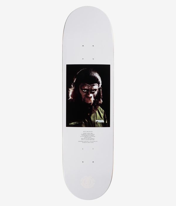 Element x Planet Of The Apes Sovereign 8.25" Skateboard Deck (white)