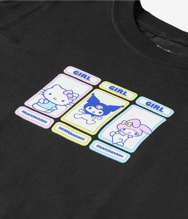 Girl x Hello Kitty & Friends Rainbow Triple OG T-Shirt (black)