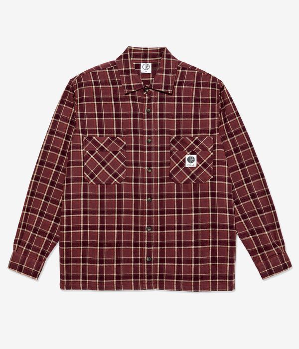 Polar Mike Flannel Chemise (oxblood check)