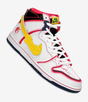 Nike SB x Gundam Dunk High Pro Shoes (white amarillo)
