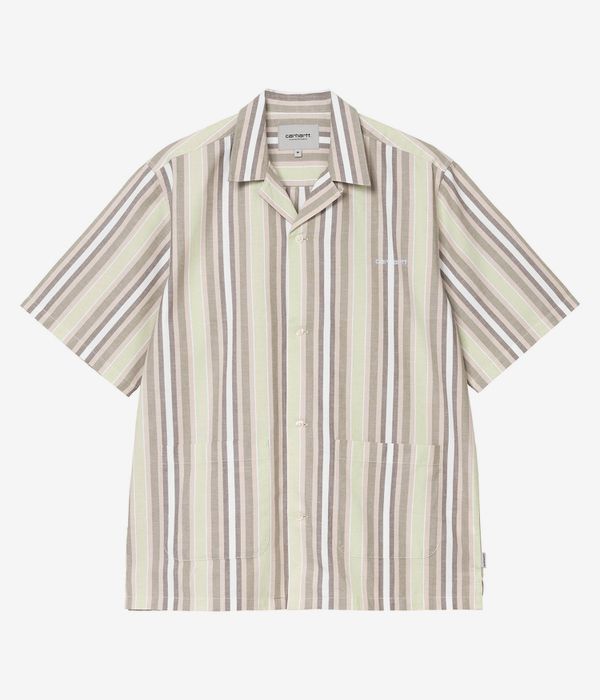 Carhartt WIP Folsey Shirt (stripe pale olive white)