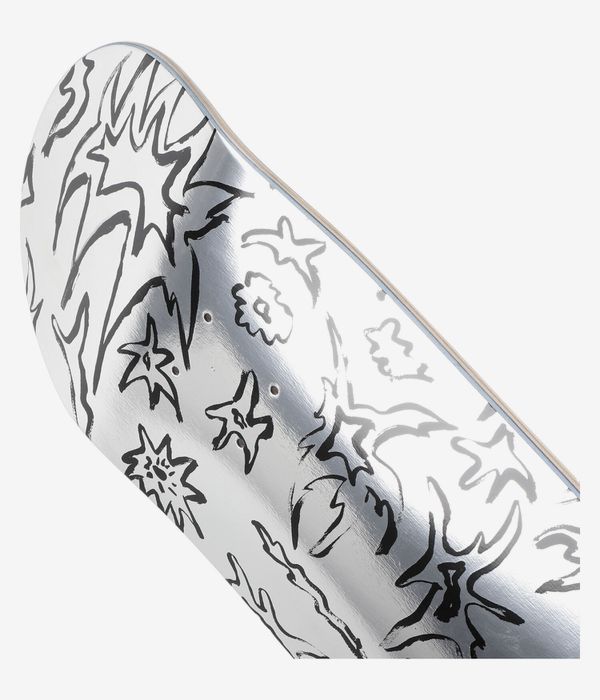 Poetic Collective Silver Tribal 8.5" Planche de skateboard (silver)
