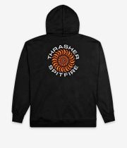 Thrasher x Spitfire Classic Swirl Felpa Hoodie (black)