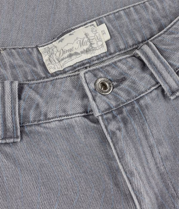 Dime Classic Baggy Denim Jeansy (sandblasted gray striped)