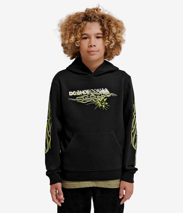 DC Side Flame Hoodie kids (black)
