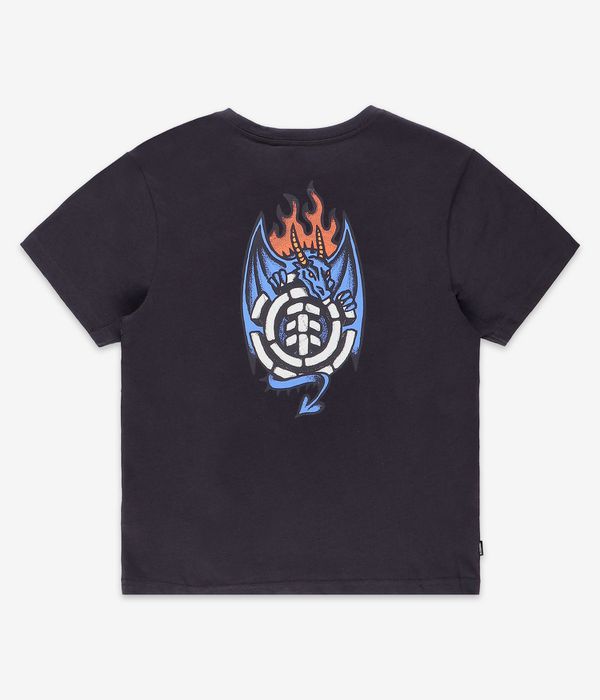 Element Dragon Camiseta kids (off black)