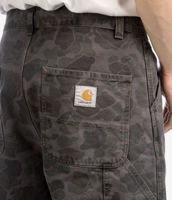 Carhartt WIP Duck Single Knee Pant Organic Dearborn Broeken (camo duck green graphite garment)