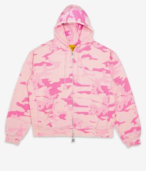 Carpet Company C-Star Double Thermal Zip-Sweatshirt avec capuchon (pink camo)