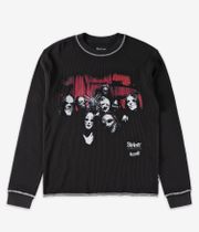 Welcome x Slipknot Masks Contrast Stitch Thermal Knit Long sleeve (black white)