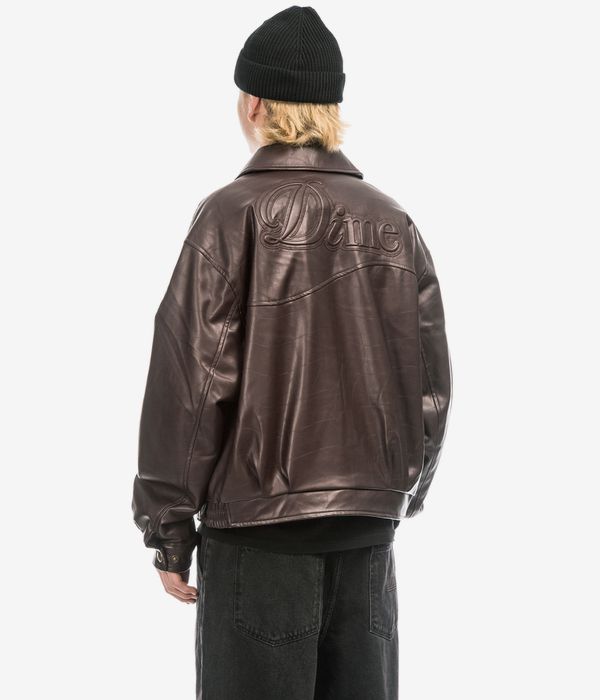 Dime Debossed Wavy Jacke (brown)