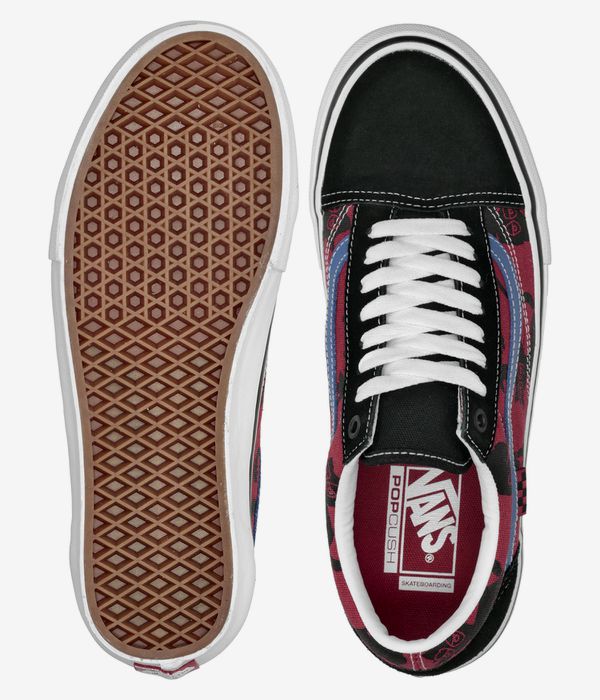Vans x Krooked Skate Old Skool Natas For Ray Shoes (red)