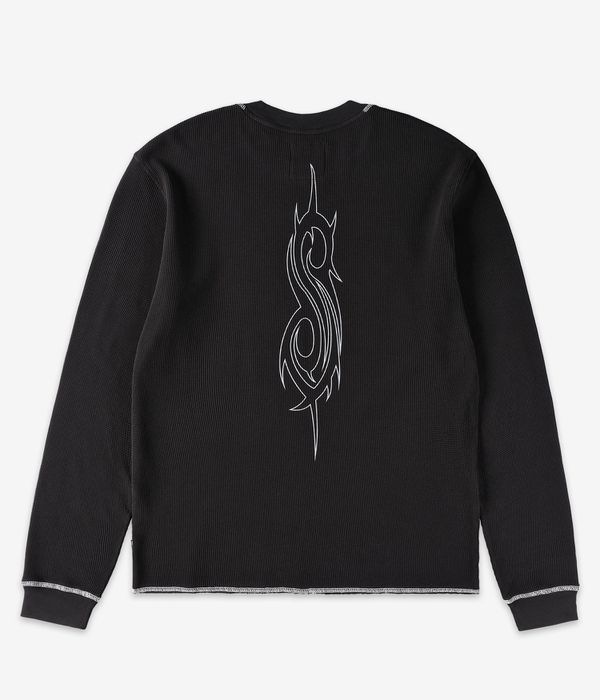 Welcome x Slipknot Masks Contrast Stitch Thermal Knit Long sleeve (black white)