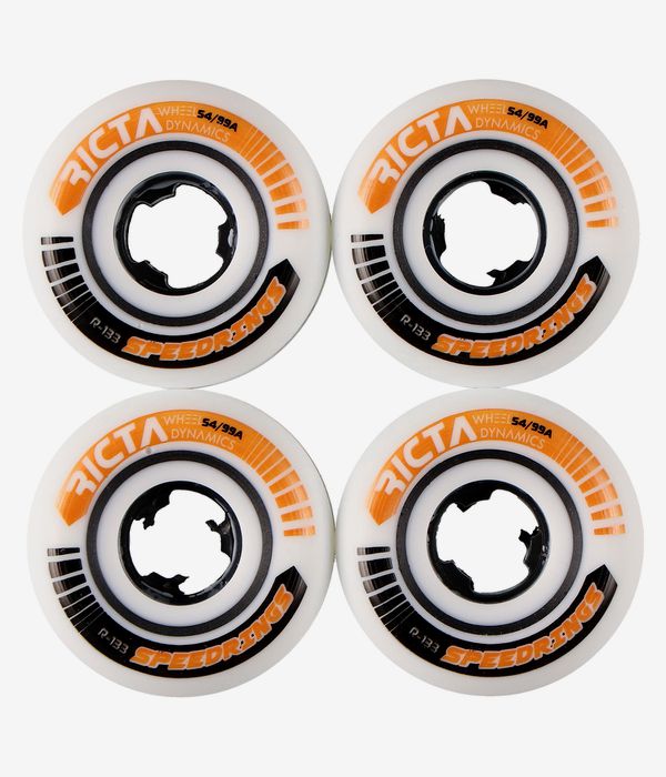 Ricta Speedrings Wide Rollen (white brown) 54mm 99A 4er Pack