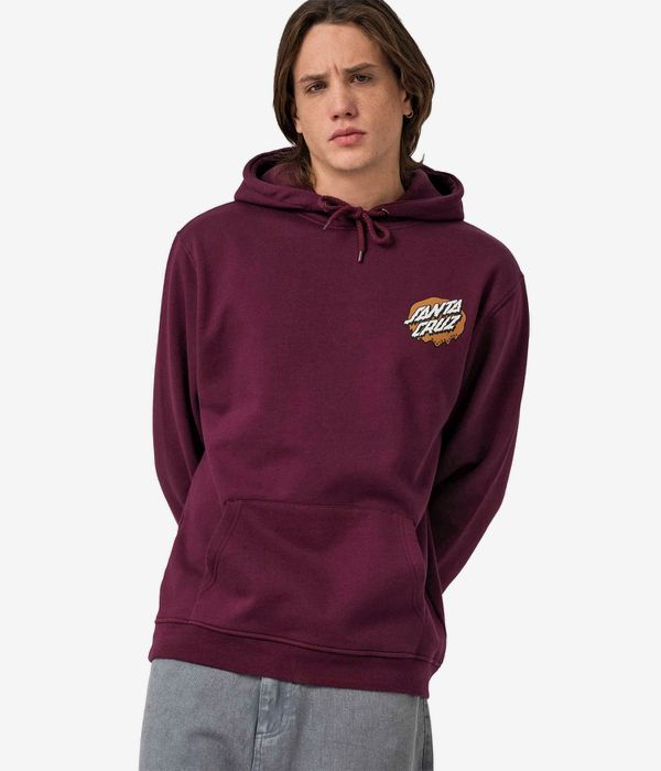 Santa Cruz Slime Cream sweat à capuche (dark cherry)