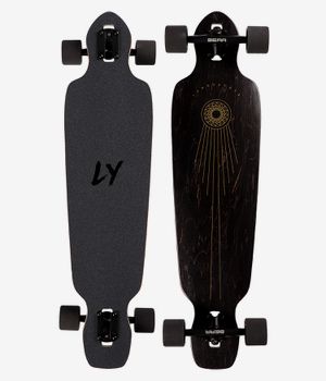 Landyachtz Battle Axe 38.2" (97cm) Komplett-Longboard (black space rock)