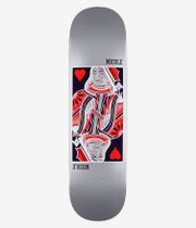 Real Nicole Queen Of Hearts Twin Nose 8" Planche de skateboard (grey)