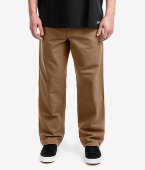 Carhartt WIP Single Knee Pant Organic Dearborn Pantaloni (hamilton brown rinsed)