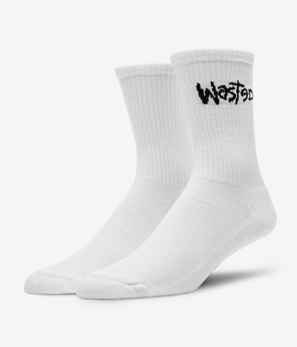 Panorama alojamiento Producto Compra online Wasted Paris Noway Calcetines US 7-11 (white) | skatedeluxe