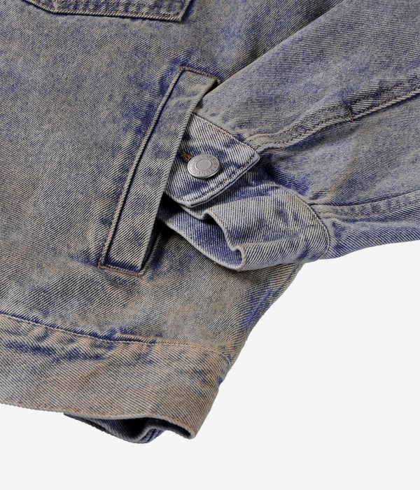 Obey Base Trucker Jacket (heavy vintage light indigo)