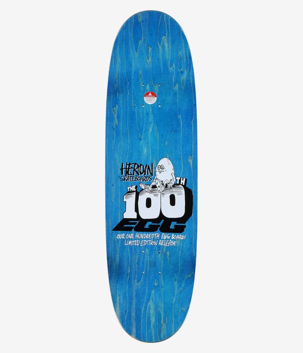 Heroin Skateboards 100th Egg 9.125" Tavola da skateboard (multi)