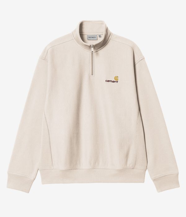 Carhartt WIP American Script Half Zip Sweater (moonbeam)